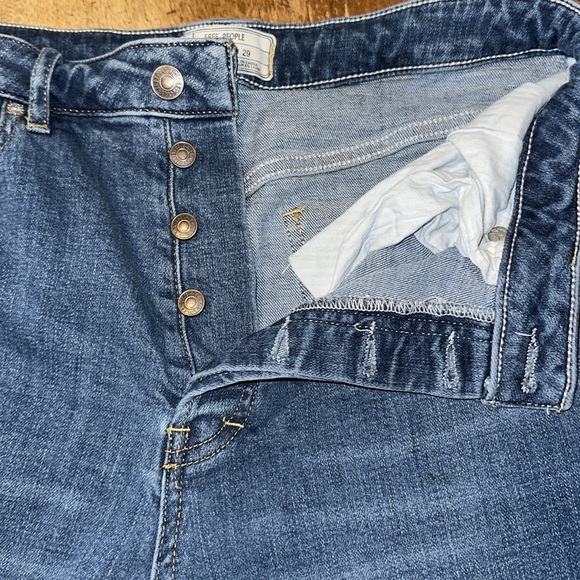 Free People Wales Wide Leg Jean in Blue - Picture 12 of 15